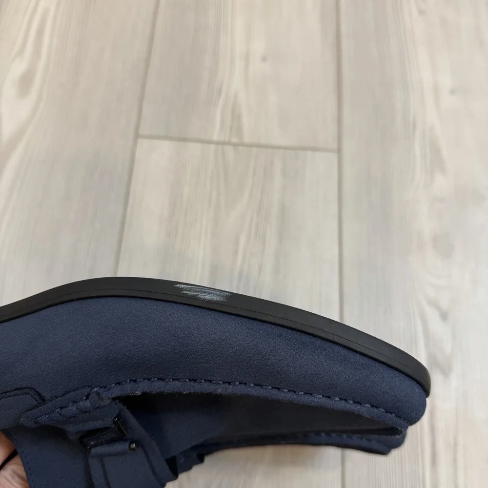 Kenneth Cole Reaction Estate 2.0 Belt Loafer Men's Navy Blue‎ Driving Style 10.5
